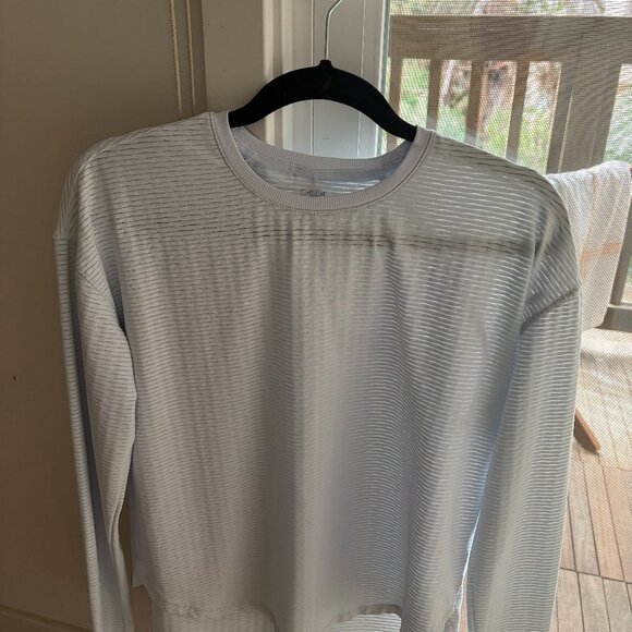 Calia Renew Long Sleeved Tee in Pale Blue and Size S EUC! - Picture 2 of 4